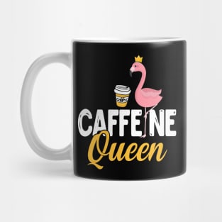 Womens Funny Caffeine Queen design I Magical Cafeteria Flamingo Mug